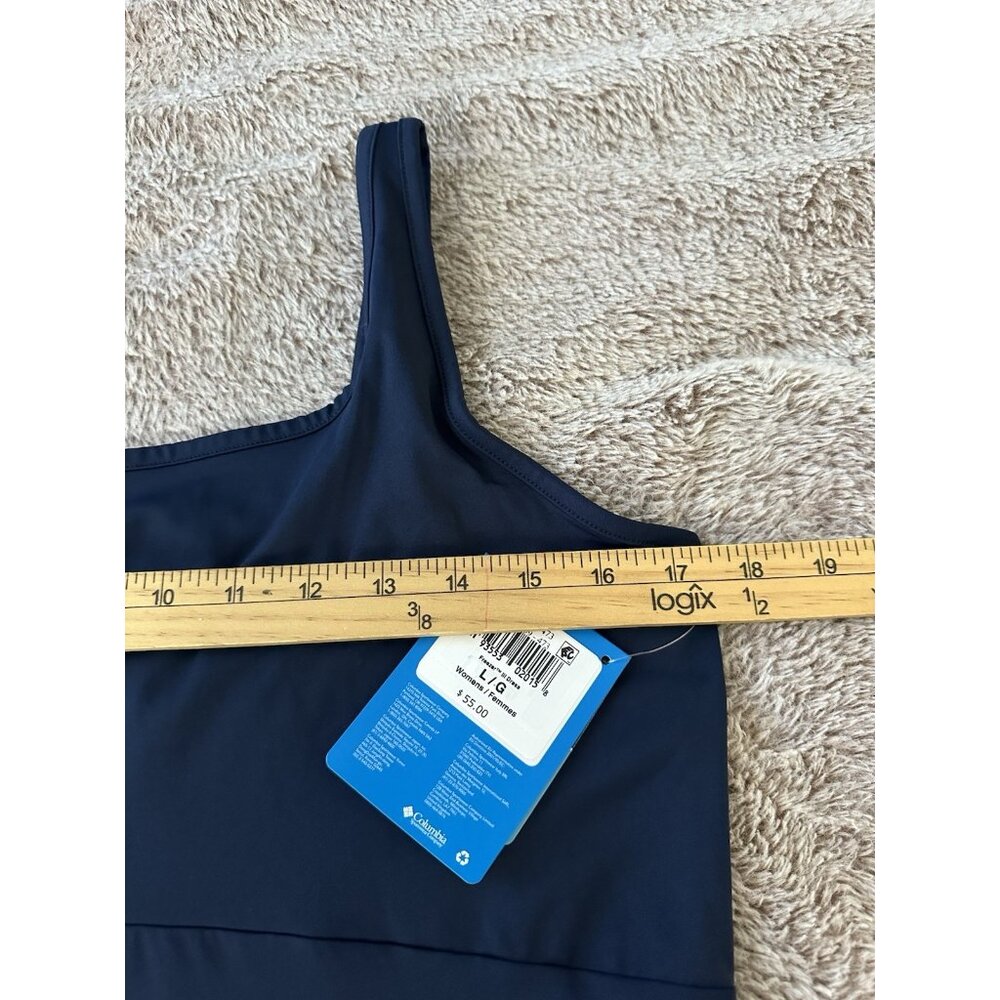 Columbia Navy Sleeveless Scoop Neck Freezer Women's Dress - Picture 12 of 16
